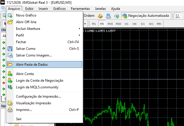 Simulador 1 Simulador para Opções Binárias MetaTrader 4 - Forex Digital