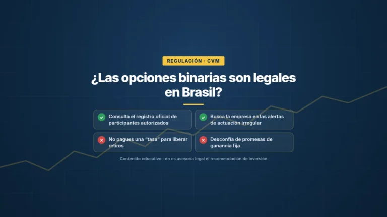 ¿Opciones Binarias Son Legales en Brasil? Qué Dice la CVM