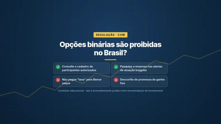 Opções Binárias São Proibidas no Brasil? O que Diz a CVM